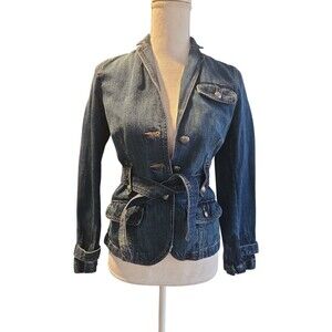 Vintage Ralph Lauren Jeans XS Women’s Denim Jacket Belt Button Pockets
